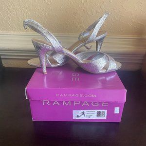 Silver Rampage Heels